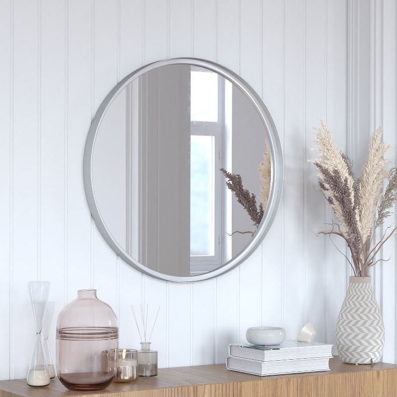 Flash Furniture Jennifer Metal Framed Wall Mirror - Large Accent Mirror for Bathroom, Vanity, Entryway, Dining Room, & Living Room, 3 of 14