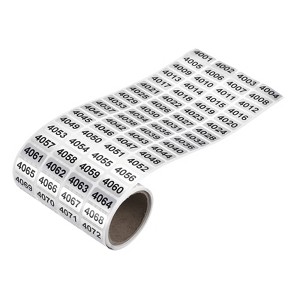 Unique Bargains Office Warehouse Self-Adhesive Consecutive Number Sticker Labels - 1 of 4
