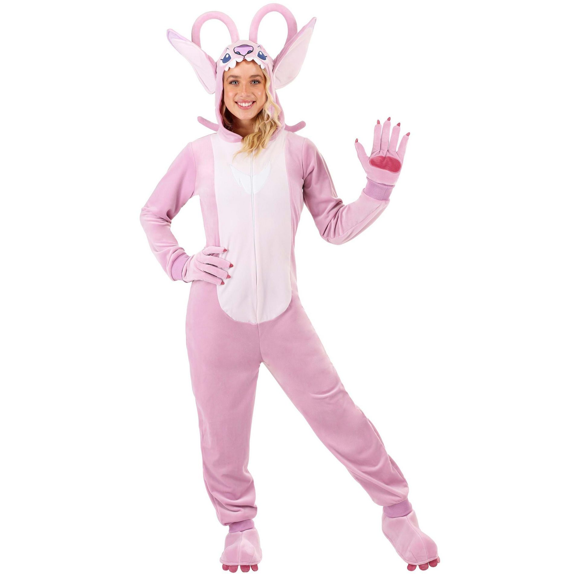 HalloweenCostumes.com Medium Women Women's Disney Lilo and Stitch Angel Halloween Costume, Purple/Purple