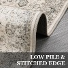 Washable Vintage Boho Area Rug for Living Room Distressed Large Oriental Accent Soft Rug Non-Slip Throw Carpet for Kitchen Office Living Room - 3 of 4