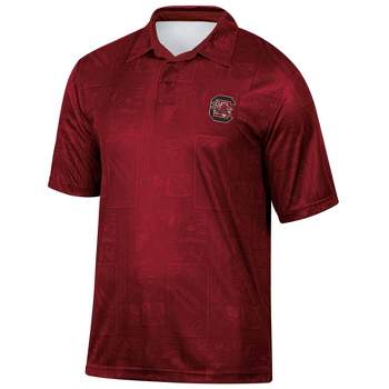 NCAA South Carolina Gamecocks Men's Tropical Polo T-Shirt