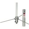Tram® Pre-Tuned 144 MHz–148 MHz VHF/430 MHz–460 MHz UHF Amateur Dual-Band Base Antenna with White Fiberglass, 1477 in Silver - 2 of 4