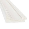 44" x 33" Non-Beveled Ridge White Bathroom Wall Mirror - Amanti Art: Modern Rectangular Vanity, Includes Mount Hardware - 2 of 4