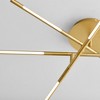 Oxygen Lighting Palillos 6 - Light Flush Mount in  Aged Brass - 2 of 3