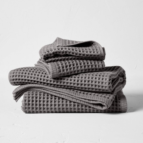 decorative gray bathroom towels