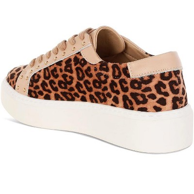 Женские кроссовки Rag & Co Womens Flippin Studded Leopard Print Chunky Sneakers 7.5 — фото 4