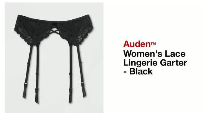 Women's Lace Lingerie Garter - Auden™ Black, 2 of 8, play video