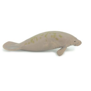 Collectible Wildlife Gifts | Manatee, Trichechus, Sea cow, Hand Painted, Educational, Rubber Animal, Realistic Figure, Gift,    3"    SF46 B15 - 1 of 4