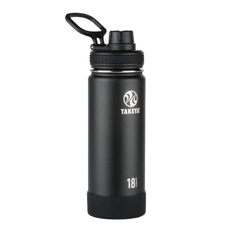 Takeya 18oz Actives Insulated Stainless Steel Water Bottle with Spout Lid, 1 of 18