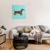 Stupell Industries Funny Dachshund On Roller Skates, 30" x 30" - 2 of 4