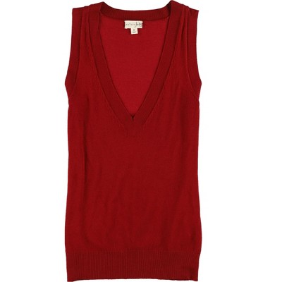 maison Jules Womens Solid Pullover Sweater