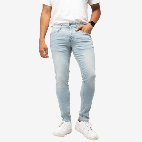 Tapered denim pant in blue