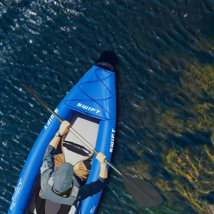 Waimea Bay Swift 9.5' 1-Seater Rigid Inflatable Kayak - Durable Fishing Kayak With 700lb Capacity, PVC Double Drop Stitch, Fits In Backpack - 1 of 4