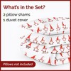 Luxury Soft Premium Christmas Duvet Cover Set - Zipper Closure & Matching Pillow Shams - CGK Linens - 2 of 4