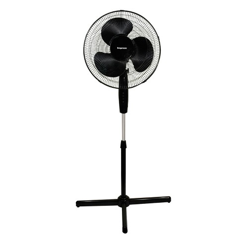 BLACK+DECKER 16 Stand Fan w/ Remote Control White Oscillating Adjustable  Quiet