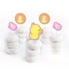 Big Dot of Happiness Pink Ducky Duck - Dessert Cupcake Toppers - Baby Shower or Birthday Party Clear Treat Picks - Set of 24 - 2 of 4