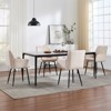 FONTOI Upholstered Dining Chairs Set of 2, Kitchen Chairs with Armrests, Easy to Assemble and Clean, for Living Room, Cream, 21.65"*33.46"*22.83" - 2 of 4
