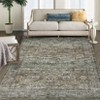 Washable Area Rug – Non-Slip Ultra-Thin Low Pile Vintage Oriental Distressed Carpet for Living Room, Bedroom, Dining, Office & Nursery, Multi-Color - 3 of 4