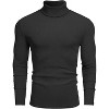 COOFANDY Men's Ribbed Turtleneck Sweater Casual Basic Long Sleeve Knitted Pullover Sweater - 4 of 4
