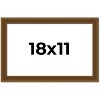 PosterPalooza | Flat Gold Picture Frame - UV Acrylic, Backing Board, Hanging Hardware Included - 2 of 4