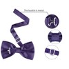 Allegra K Men's Pre-tied Solid Adjustable Classic Tuxedo Wedding Bow Ties - 3 of 4