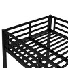 TopComfy Beds Metal Twin XL over Twin XL Bunk Bed Space Saving Noise Reduced No Box Spring Needed Furniture for Bedroom, Black, 41.7"*64.6"*74.3" - 4 of 4