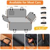 Itopfox Waterproof Dog Car Seat Cover with Side Flaps, Heavy Duty Scratch Proof Nonslip Hammock for Pets, Fits Most Cars Trucks and SUVs - 4 of 4