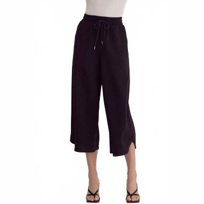 Women's Textured Cropped Pants - entro