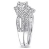 EVERLY JEWELRY | Sterling Silver 1/4 CT TW Diamond 3-Stone Bridal Set - 2 of 4