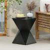 MAYEERTY Wooden Coffee Table, 2-Tier Round Central Cocktail Table with Shelves - 2 of 4