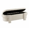 NicBex Modern 51" Bedroom Bench Upholstered Accent Stools with Cushioned Top for Bedroom and Entryway - 2 of 4