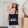City Creek Prints In My Teacher Era Canvas Tote Bag - 15x16 - Natural - 2 of 2