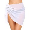 Ekouaer Women's Short Sarongs Chiffon Cover Ups Sheer Bikini Wraps for Swimwear - 2 of 4