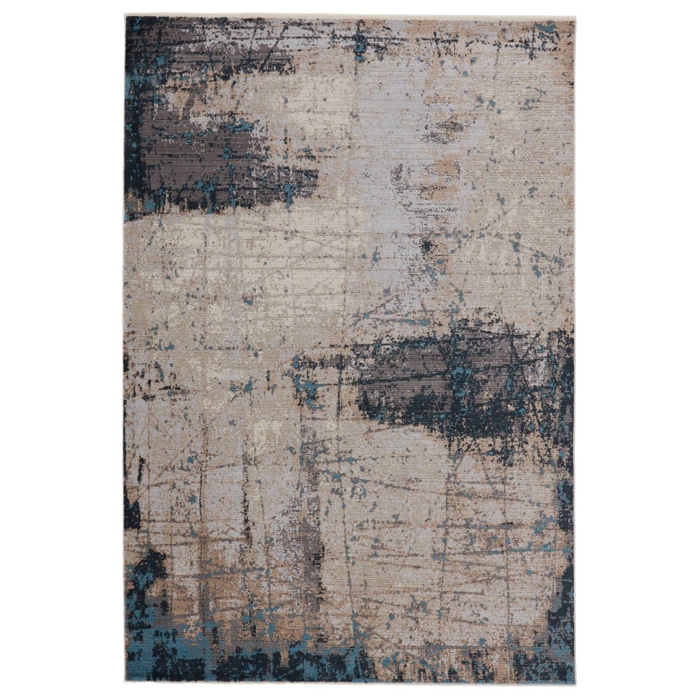 8'10inx12'7in Sana Abstract Area Rug Gray/Blue - Jaipur Living