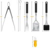 Itopfox Grill Accessories Kit with 4-in-1 BBQ Spatula, Fork, Tong, Brush, Skewers & Silicone Corn Holders, Perfect Grilling Gift Set for Men & Women - 2 of 4