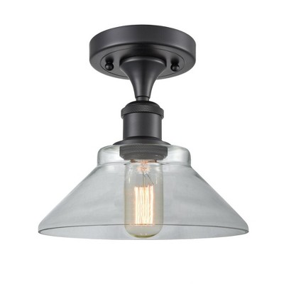 Orwell - 1 Light Semi-Flush Mount In Industrial Style-9 Inches Tall and 8.38 Inches Wide