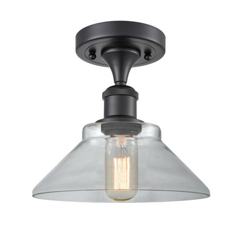 Innovations Lighting Orwell 1 - Light Semi-Flush Mount in  Matte Black - image 1 of 1