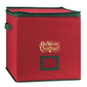 Old World Christmas 13.0 Inch Ornament Storage Box Compartments Dividers Storage Cases - 1 of 4