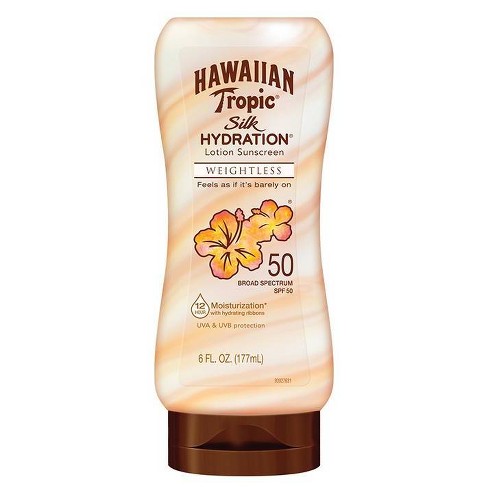 sunscreen tropic hawaiian spf target 6oz weightless