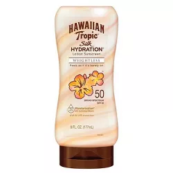 Hawaiian Tropic Silk Hydration Weightless Lotion Sunscreen - SPF 50 - 6oz