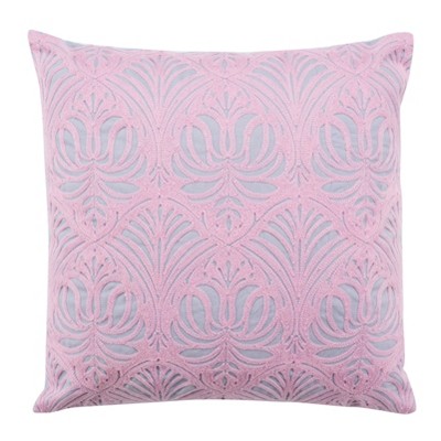 Melania Pillow - Baby Pink/Lavender - 18" x 18" - Safavieh