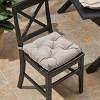 GDFStudio Bryson Outdoor Water Resistant Fabric Tufted Chair Cushion with Fasteners - 2 of 4