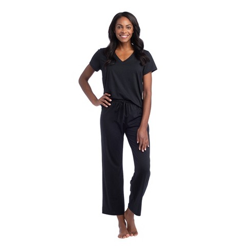 Target black pajama set hot sale