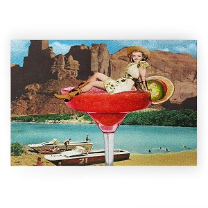carolineellisart Cowgirl Cocktail Welcome Mat - Deny Designs - 1 of 3