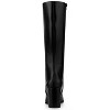 Allegra K Women's Halloween Round Toe Side Zip Block Heels Knee High Boots - 4 of 4