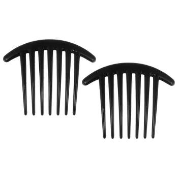 Unique Bargains French Twist 7 Teeth Comb Small Side Combs Teeth Hair Combs Hair Clip Comb Resin 4.1"x3.31" 2 Pcs