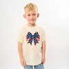 The Juniper Shop Coquette Patriotic Bow Youth Short Sleeve Tee - 3 of 4