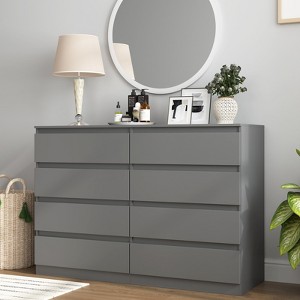 CIPACHO Modern White 6-Drawer Dresser - Roomy Double Dresser for Home - 1 of 4