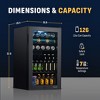 Newair 126 Can Freestanding Beverage Fridge in Onyx Black with Adjustable Shelves, Compact Drinks Cooler, Single Zone Bar Refrigerator - 4 of 4