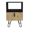 NicBex Nightstand with Storage Drawer and Open Shelf for Bedroom,Living Room,Modern Bedside Table with Wood Legs,Easy Assembly - 4 of 4